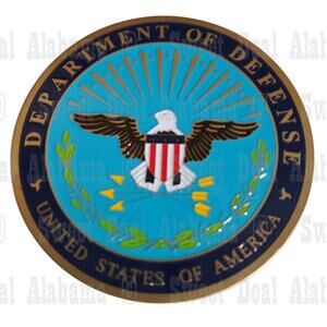 U.S. Dept of Defense Novelty Emblem, 2" Display Plaque Sticker Emblem